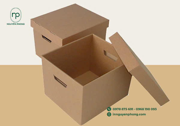 Hộp carton âm dương đơn giản